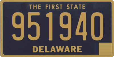 DE license plate 951940