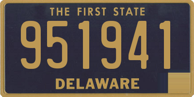 DE license plate 951941