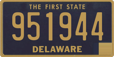 DE license plate 951944