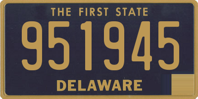 DE license plate 951945