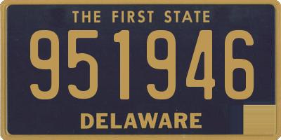 DE license plate 951946