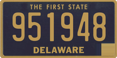 DE license plate 951948