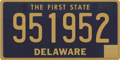 DE license plate 951952
