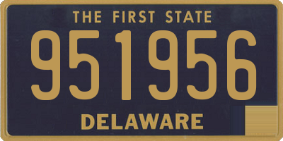 DE license plate 951956