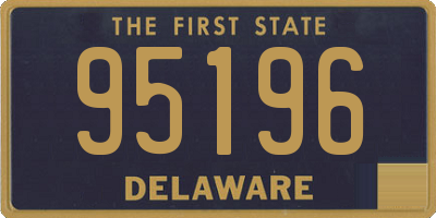 DE license plate 95196