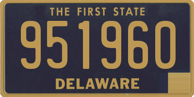 DE license plate 951960