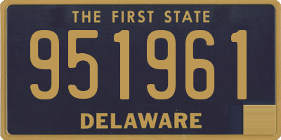 DE license plate 951961