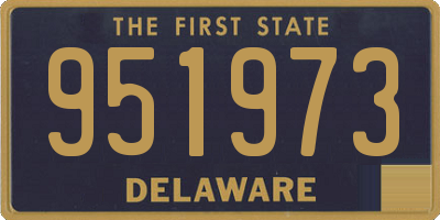DE license plate 951973