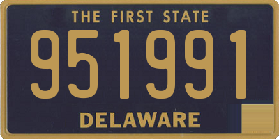 DE license plate 951991