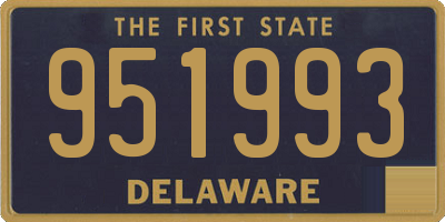 DE license plate 951993