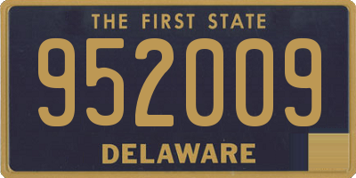 DE license plate 952009