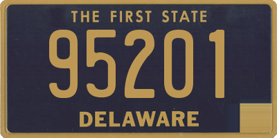 DE license plate 95201