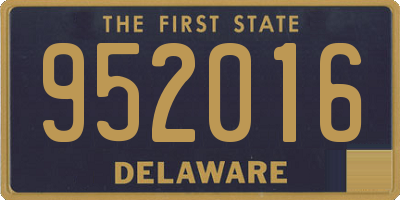 DE license plate 952016