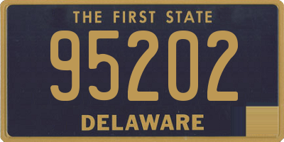 DE license plate 95202
