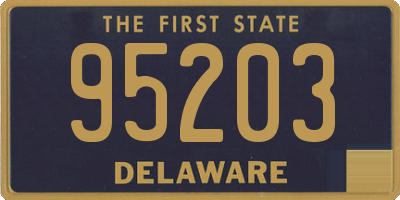 DE license plate 95203