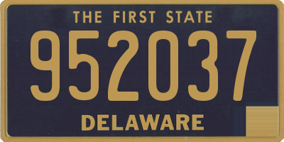 DE license plate 952037