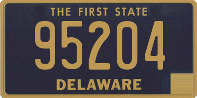 DE license plate 95204