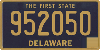 DE license plate 952050