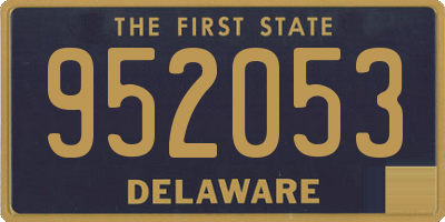 DE license plate 952053