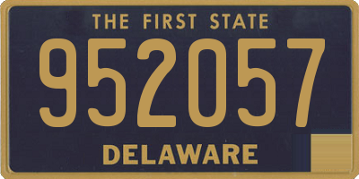 DE license plate 952057