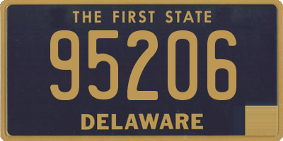 DE license plate 95206