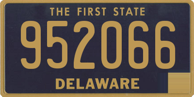 DE license plate 952066
