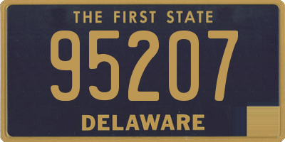 DE license plate 95207