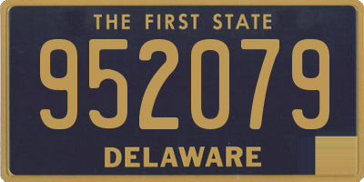 DE license plate 952079
