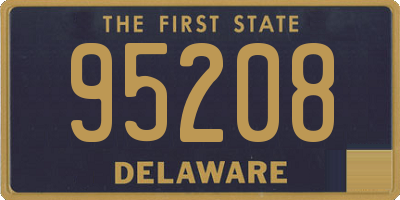 DE license plate 95208