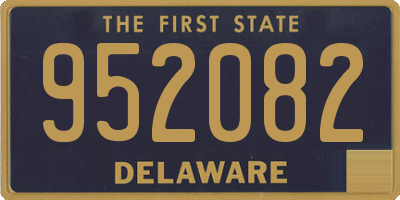 DE license plate 952082