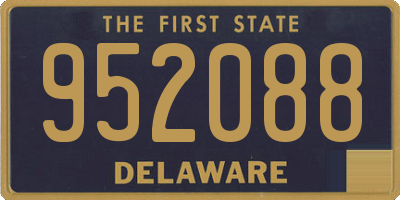 DE license plate 952088