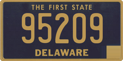 DE license plate 95209