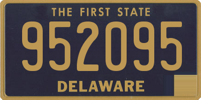 DE license plate 952095