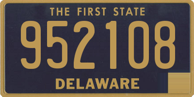 DE license plate 952108