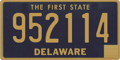 DE license plate 952114