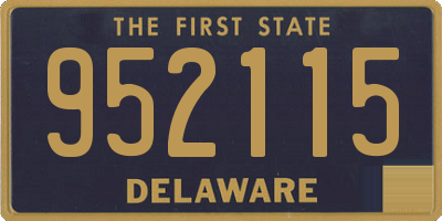 DE license plate 952115