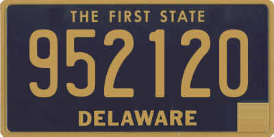 DE license plate 952120