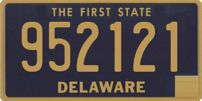 DE license plate 952121