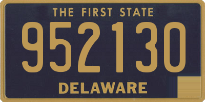 DE license plate 952130