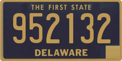 DE license plate 952132