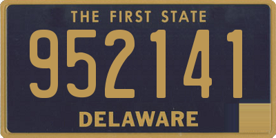 DE license plate 952141
