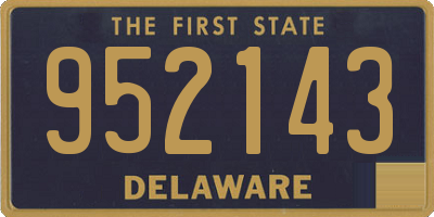 DE license plate 952143