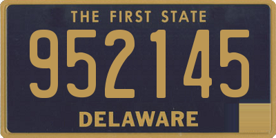 DE license plate 952145
