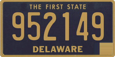 DE license plate 952149