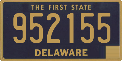 DE license plate 952155