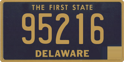 DE license plate 95216