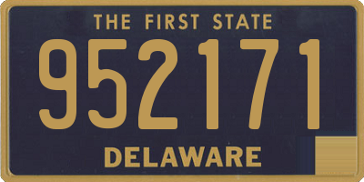 DE license plate 952171