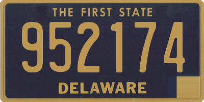 DE license plate 952174