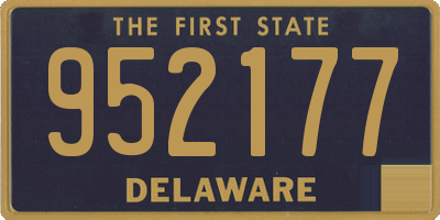 DE license plate 952177