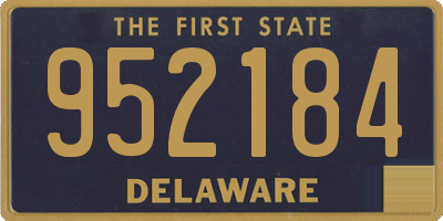 DE license plate 952184